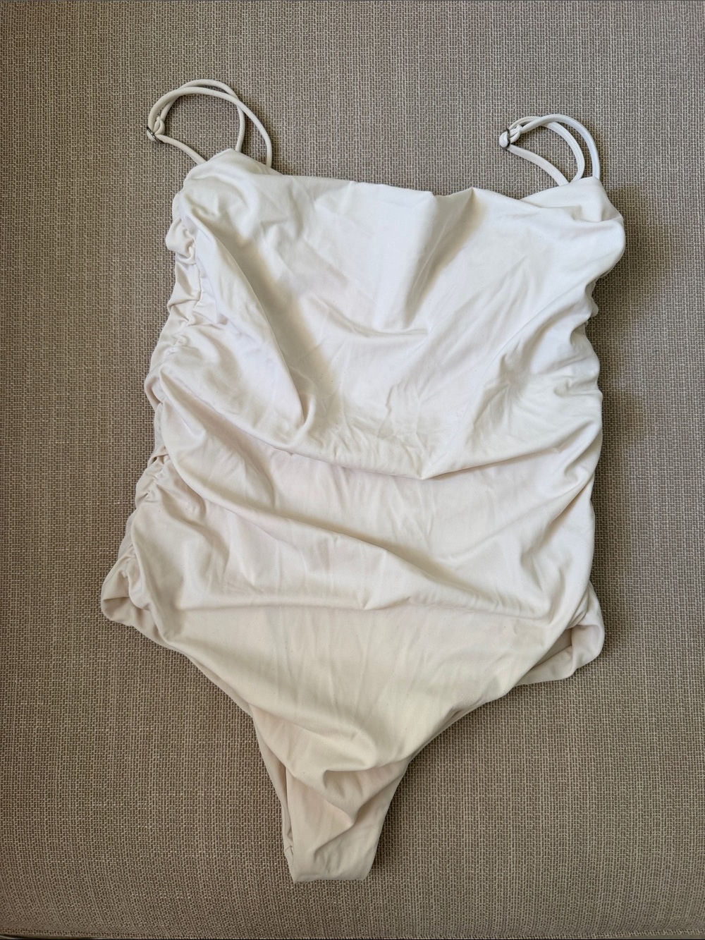 Belle Anna the label ruched maillot one piece free people